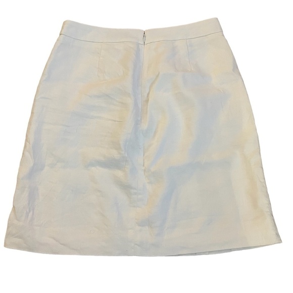 J.Crew A-Line White Linen Skirt - Picture 2 of 5